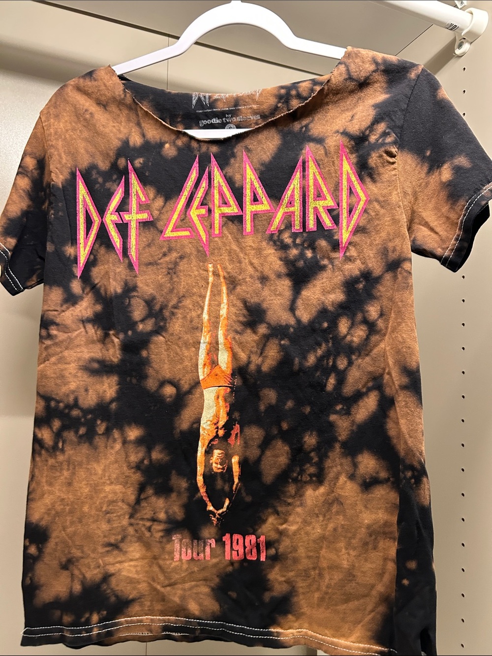 Def Leppard Tie Dye Band Tee Size Small